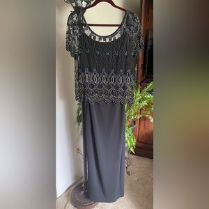 Sténay long formal dress with beaded top
